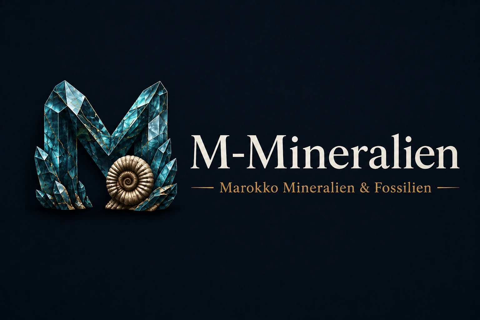 M-Mineralien – Marokko Mineralien und Fossilien, Logo