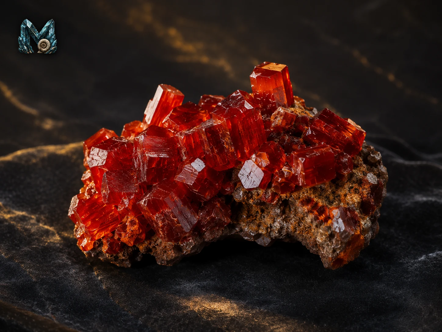 Roter Vanadinit kaufen – hochwertige Vanadinit-Stufen aus Marokko, M-Mineralien
